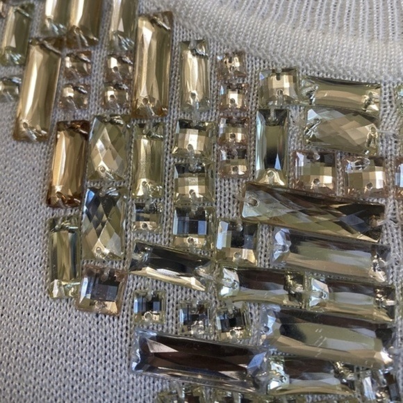 Roz & Ali Women’s White Sweater Size Small - Picture 2 of 12